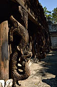 Myanmar - Mandalay, Shwenandaw Kyaung (the Golden Palace) a wonderful example of the Burmese unique teak architecture and wood-carving art. 